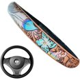 thumbnail image 1 of Western Steering Wheel Cover, Retro Embossed Hand-Painted Leather Western Cowboy Car Universals Steering Wheel Cover, Auto Interior Accessories, 1 of 8