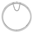 thumbnail image 2 of Sterling Silver Rhodium-plated 12.00mm Bangle Bracelet, 2 of 3