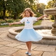 thumbnail image 2 of NIPAXO Girls T-Shirt Ballet Girl Print Cotton Blend Short Sleeve Ballerina Princess Graphic Tee for Girls, White, Sizes 7-8Y, 2 of 6