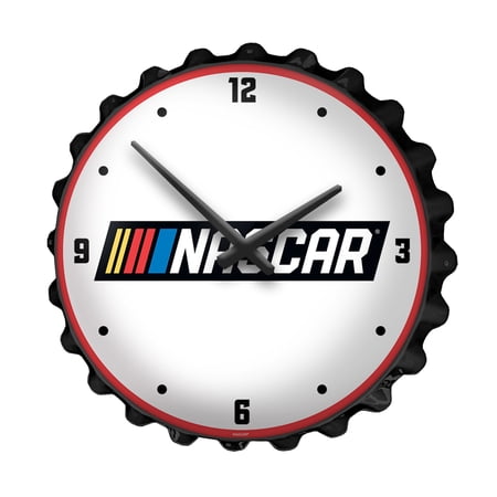 NASCAR 18.5 Bottle Cap Wall Clock