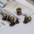 thumbnail image 1 of Stud Screw Leather Fasteners Metal Rivet 20PCS 9 X 8mm DIY Copper Rivets Round Head Nipple Nail Bag Shoes Accessories For Leather, 1 of 8