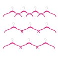 thumbnail image 1 of Paquete de 10 perchas para ropa Bearachild antideslizantes rosa plástico, 1 of 6