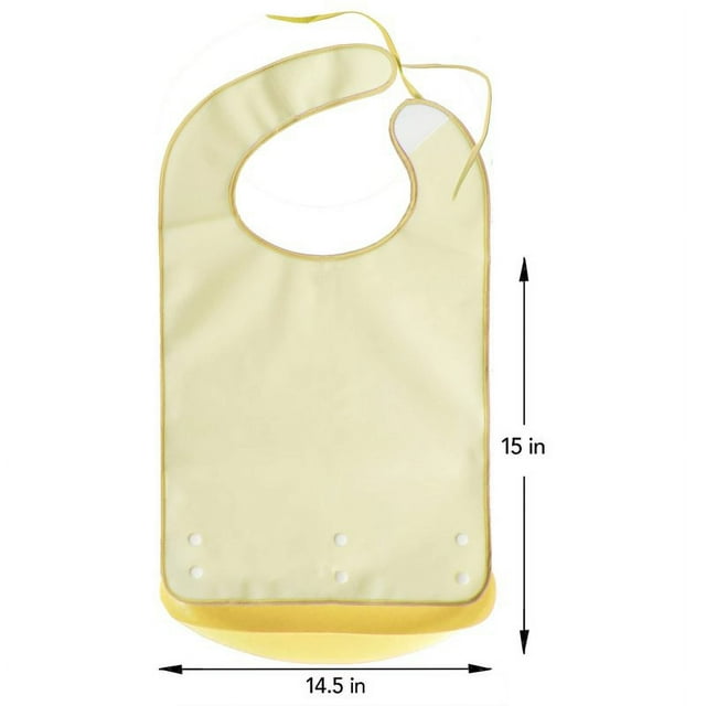 Protectores de ropa impermeables portátiles reutilizables de silicona para adultos para comer con recolector de alimentos para hombres y mujeres Fácil de limpiar