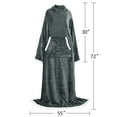 thumbnail image 4 of Catalonia Wearable TV Blanket with Sleeves Arms Warm Micro Plush Sherpa Fleece for Adult Large Wrap Throw Robe 72 x 55”, 4 of 6