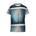thumbnail image 6 of Honeii Winter Rabbit Print Youth Short Sleeve T-Shirt,Boys Athletic Shirt,Quick Dry Short Sleeve Performance Moisture Wicking T Shirt, 6 of 6