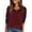 Date Red, variant on Zeagoo Fall Tops for Women Long Sleeve Shirts Casual Cotton Blouses Dressy Pleated Tunics