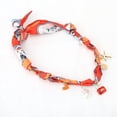 thumbnail image 5 of Unique Bargains 1 Pc Durable Scarf Necklace with Charm Adjustable Tie Statement Choker for Women Orange Blue White, 5 of 5