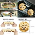 thumbnail image 5 of KUIFORTI Cattle Butterfly Car Seat Covers Full Set 15 Piece Car Seat Cover Steering Wheel Cover Seatbelt Covers Car Cup Coasters Car Garbage Bag Car Storage Box Rear View Mirror Cover Keychain, 5 of 6