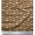 thumbnail image 1 of Soimoi Velvet Fabric Pug Dog Print Fabric by The Yard 58 Inch Wide, 1 of 3