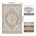 thumbnail image 6 of MJIAexp 6x9 Vintage Area Rugs Machine Washable Rug with Rubber Backing Stain Resistant Rugs Anti Slip Living Room Rug, Bedroom Rug, Home Decor Beige, 6 of 8