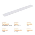 thumbnail image 6 of PROOX 36 in. W Engineered Stone Bathroom Vanity Top Backsplash in White, 6 of 7