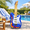 Inflatable Guitar, variant on 14ft Inflatable Rainbow Arch with Cloud, LED Lights for Outdoor Yard Party Decor