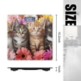 thumbnail image 2 of Bathroom Scale, Highly Accurate Digital Body Scale,Precisely Measures Weight up to 400 lbs-Group Of Cute Kittens Sitting In Front Of Colorful Flowers, 2 of 4