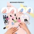 thumbnail image 4 of Nailshion Quick Air Dry Nail Polish Set, 16 Colors 10ML Macaron Nail Polish with Clear Base Top Coat and 35Pcs Remover Pads Spring Summer Regular Nail Lacquer Gift for Women Girls, 4 of 9