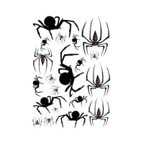 Halloween Window Clings Wall Stickers, decoration glue-free electrostatic stickers window glass spider stickers