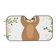 thumbnail image 7 of Balery Cute Sloth In Yoga Pose Tree Windshield Sun Shade, Car Front Window Sunshade Cover ,Automotive Interior Portected Blocks Uv Rays For Car Pickup Truck Suv Accessories- Small, 7 of 7