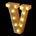 thumbnail image 3 of Letrero de marquesina con letras LED de la con luces de plástico iluminado hasta 22 cm V Zulema Luces de la lámpara del alfabeto, 3 of 8