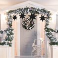 thumbnail image 3 of Decoración navideña de estrellas colgantes, estrellas de papel puntiagudas negras para bricolaje, decoraciones navideñas para bodas de invierno, decoraciones navideñas (2 unidades,, 3 of 4