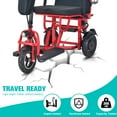 thumbnail image 5 of Red Foldable 3 Wheel Electric Mobility Scooter w/ Lithium Battery for 300 lbs, 700W, 20Miles, 5 of 7
