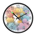 thumbnail image 2 of Voice Activated Clock with Glow Light 12 Inch Large Silent Wall Clock Battery Operated for Home Decor Cat and Colorful Clouds, 2 of 8