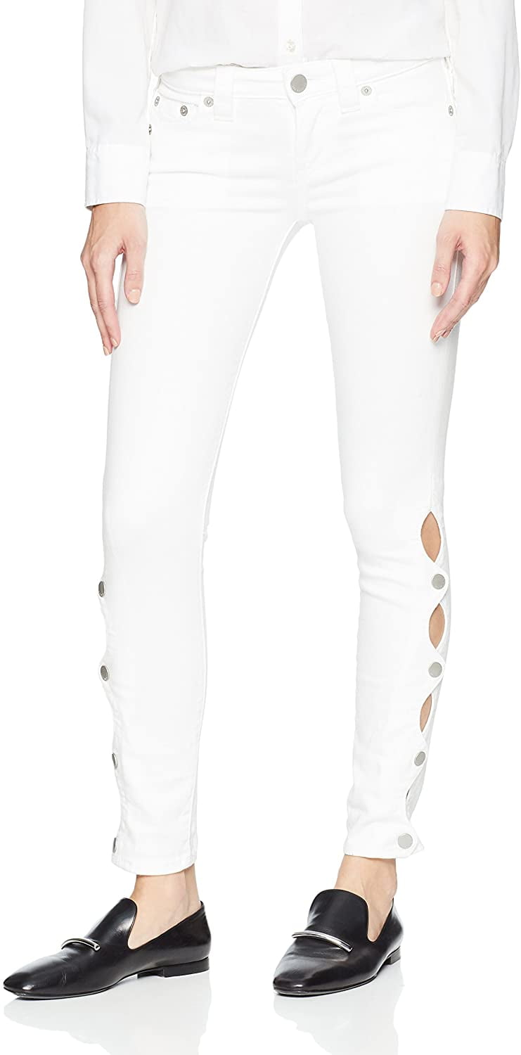 women's all white true religion jeans