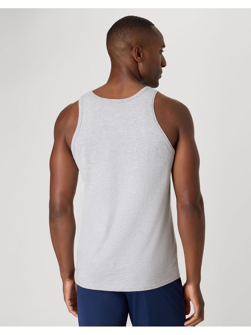 Hanes X-Temp Men's Performance Tank Top, 2-Pack Light Steel L