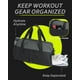 thumbnail image 4 of Bolsa de viaje para gimnasio BAGSMART, plegable, para viajes de fin de semana, color negro, 4 of 8