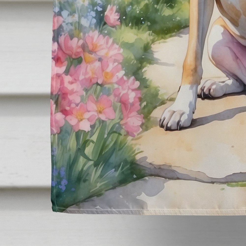 Great Dane Spring Path House Flag 28 in x 40 in