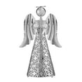 thumbnail image 1 of Decor Haute 9 Pouces Noël Angel Pré Éclairé Minuterie LED Table en Argent Decor, 1 of 5