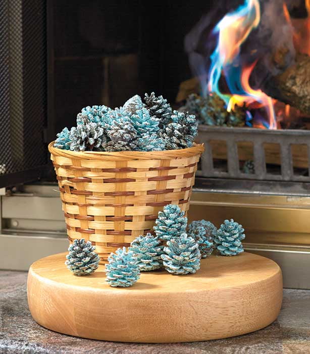 Colored Pine Cones For Gas Fireplace