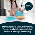 thumbnail image 5 of Libbey Baker’s Premium 2 Piece Glass Pie Plate, Stackable, Space Saving Casserole Dish Set with Lids, Glass Baking Dish Set for Fruit Pies, Quiches, 5 of 6
