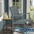 thumbnail image 2 of Penny Classic Slat-Back 300-Lbs Support Acacia Wood Patio Outdoor Rocking Chair, Gray, 2 of 8