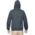 thumbnail image 3 of 994MR Jerzees Adult NuBlend Fleece Quarter-Zip Pullover Hooded -Black Heather-S, 3 of 3