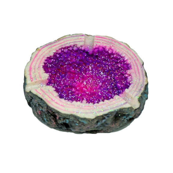 Sparkling Geode Ashtray - 4.5" / Purple
