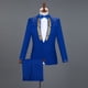 thumbnail image 3 of Disfraz de hombre adulto con cuello alto y lentejuelas, disfraz de cantante, presentador, coro de escenario, traje de hombre, 3 of 5
