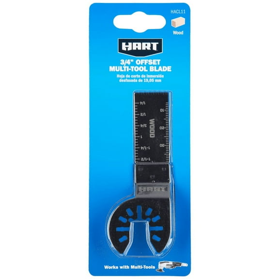 HART 3/4-inch Offset Plunge Cut Oscillating Multi-Tool Blade for Wood