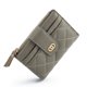 thumbnail image 1 of Carteras pequeñas para mujer, tarjetero de cuero PU, billetera plegable con bloqueo RFID con cremallera, monedero delgado verde para mujer, 1 of 5