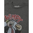 thumbnail image 2 of Tee Luv Faded Wimpy I Like Big Buns Popeye Cartoon Character T-Shirt (Men's) (S), 2 of 7