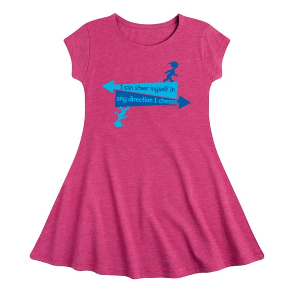 Dr. Seuss - You Can Steer Yourself - Girls Fit And Flare Cap Sleeve Dress