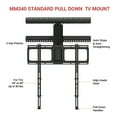 thumbnail image 5 of MantelMount MM340 Above Fireplace Pull Down TV Mount For TVs 44"-80" up to 90 lbs, 5 of 5