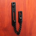 thumbnail image 2 of Cadena de seguridad para puerta, limitador de puerta estrecha, pestillo de puerta antirrobo con resorte y tornillos para puerta interna del hogar, acero inoxidable con acabado en negro mate, 2 of 4