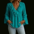 thumbnail image 6 of Vetsdori Womens Long Sleeve Hoodie Sweatshirts Zip Up with Pockets Color Block Raglan, 6 of 8
