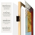thumbnail image 4 of Oriental Furniture 6 Ft Tall Double Sided Hiroshige Room Divider, Cranes/Fox Fire, 3 Panel, Japanese, Famous painting's printed on Canvas, 4 of 5