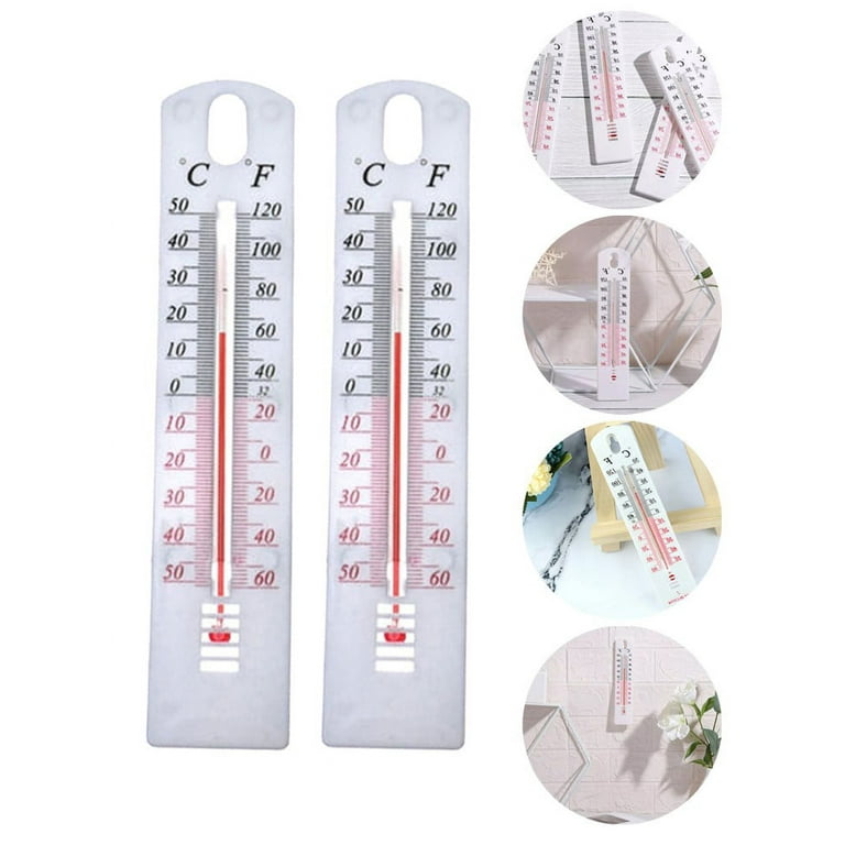 Wall Thermometer Indoor Outdoor Hang Garden Greenhouse House Office Room  H6N8 