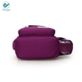 thumbnail image 4 of Deago Canvas Sling Bag for Men & Women - Chest Shoulder Bag Unbalance Crossbody Backpack Water Resistant Daypack for Gym Travel Hiking (7.1" * 2.75" * 13.5", Purple), 4 of 6