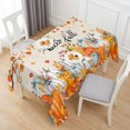 thumbnail image 6 of Thanksgiving Table Cloth Waterproof Tablecloths, Orange White Pumpkin Maple Leaf Branches Tablecloth Dining Table Cover for Kitchen Party Tabletop Outdoor, Rectangle Tablecloth 60x120 Inch, 6 of 9