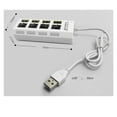 thumbnail image 2 of USB 2.0 Hub USB Hub 2.0 Multi USB Splitter Hab Use Power Adapter 4/8 Port Multiple Expander 2.0 USB3 Hub With Switch For PC ,Multi-Port, 2 of 5