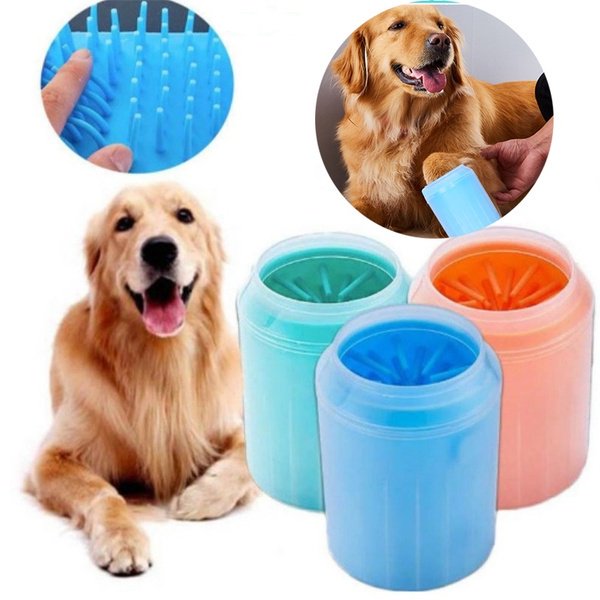 Dog Paw Cleaner Soft Gentle Silicone Portable Pet Foot Washer Cup Paw Clean Brush Quickly Washer