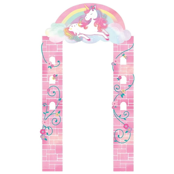 Amscan 244068 Enchanted Unicorn Deluxe Doorway Entry