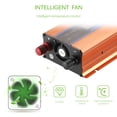 thumbnail image 5 of Inversor De Corriente Para Coche De Onda Sinusoidal Pura De 700 W, Potencia Máxima De 1200 W Cc 12 V A Ac220 V Con Pantalla Lcd Monstrate VI004723-00, 5 of 5